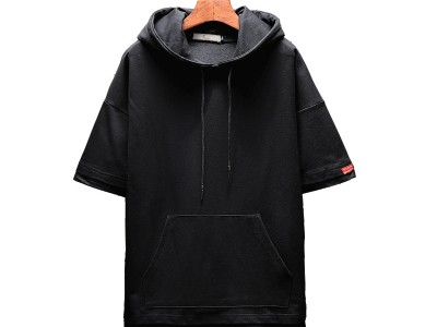 外贸春季新款青少年男士宽松大码纯