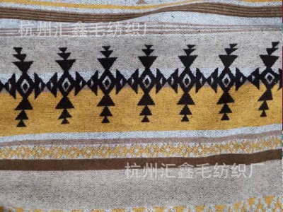 厂家直销提花毛呢面料秋冬大衣外套