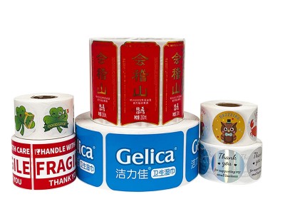 不干胶铜版纸封口贴标签价格合格证