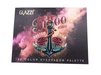 新款GLAZZI108色眼影盘珠光哑光不飞