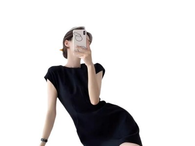 黑色短袖连衣裙女2024夏季新款气质