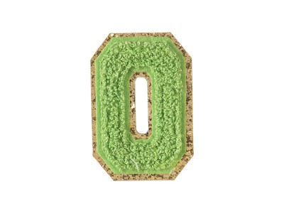 白夜班电脑绣花数字0-9多色毛巾绣布