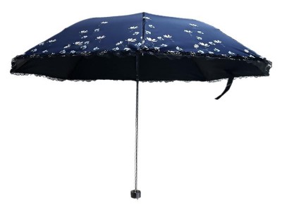 8骨加固耐用黑胶防晒太阳雨伞小清新