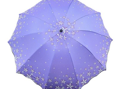 晴雨两用黑胶伞 十骨加大双人遮阳太