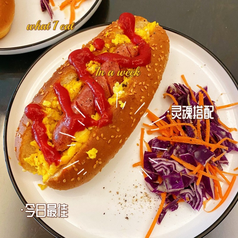 热狗面包长条汉堡胚三明治面包胚法棍吐司胚咖啡厅酒店代餐饱腹