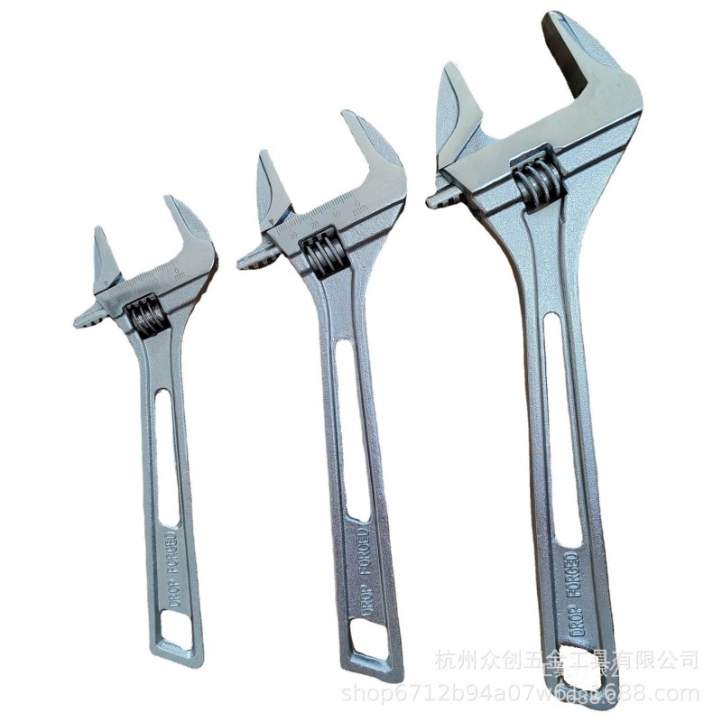 轻型扳手镂空轻量活扳手便携多功能扳手活口活络扳子空调卫浴安装