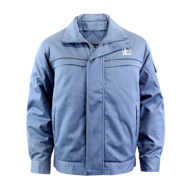 中石化油工作服男冬季羽绒加厚高端工装夹克上衣劳保棉衣棉服现货