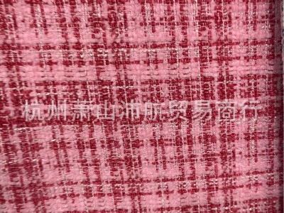 供应雪尼尔特种纱时尚格子小香风粗