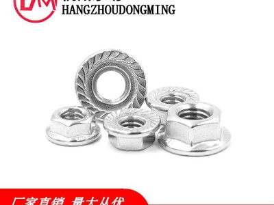 厂家批发304六角法兰螺母DIN6923 M3