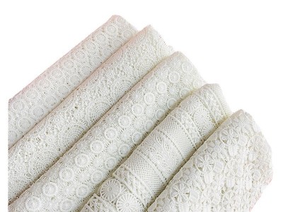 新款蕾丝绣花满幅面料fabric精美服