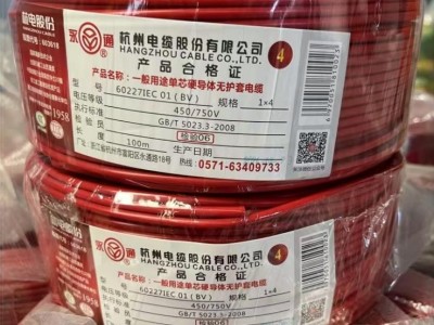 永通电线BV4平方电线