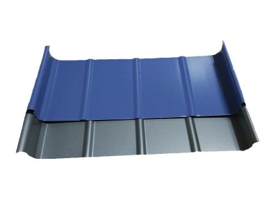 0.9mm厚氟碳瓦 钢构金属屋顶建材 65