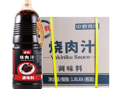 樱鹤烧肉汁1.8L*6瓶烧烤酱汁日式烧
