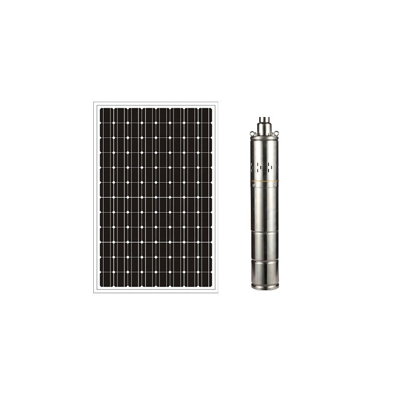 太阳能无刷螺杆直流泵24V48V内置控制器小型不锈钢深井潜水泵