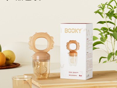 布奇BOOKY婴儿全硅胶食物咬咬袋 果