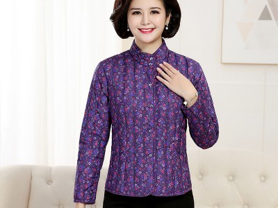 中羽中老年女羽绒服内胆秋冬保暖妈