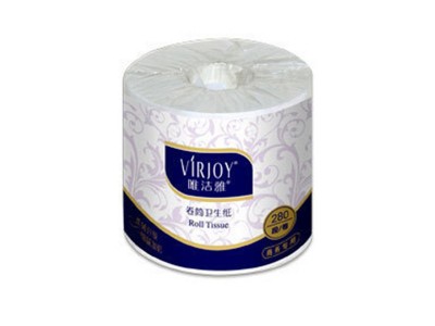 唯洁雅2层圆点压花280段卷筒卫生纸(