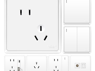 德力西开关插座面板86型暗装墙壁usb