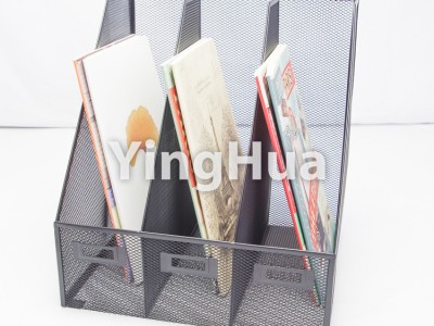 新款三联杂志盒 出口欧美金属网格简