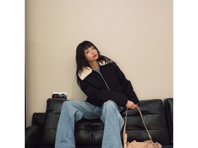 设计师女装 美式复古学院派羊毛领短