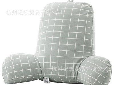 批发跨境四季腰靠枕头办公靠背棉麻