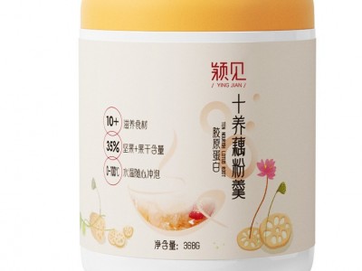 颖见冷泡坚果藕粉莲藕羹莲藕粉营养