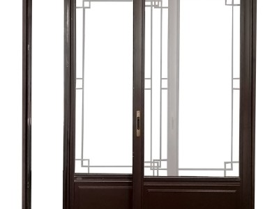杭州中式仿古铝合金推拉移门客厅钢