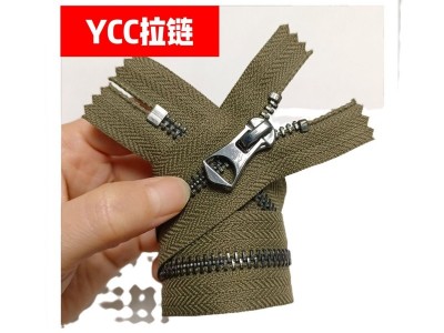 5号金属YCC拉链枪色黑镍色装饰拉片