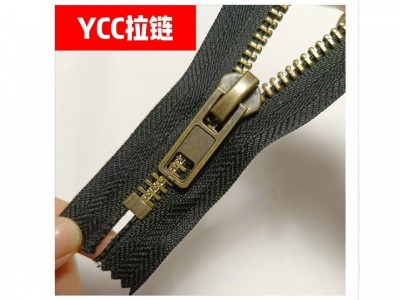 YCC021 8号金属闭口青古铜拉链亚马