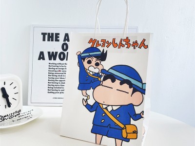 可爱蜡笔小新小伙伴卡通手提纸袋牛