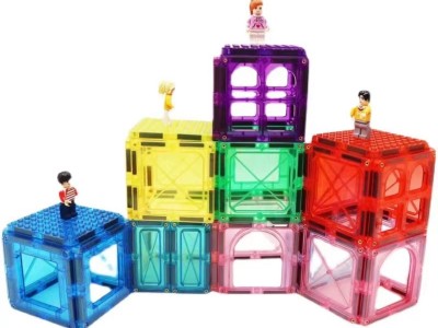 颗粒磁力片兼容颗粒积木磁性玩具兼