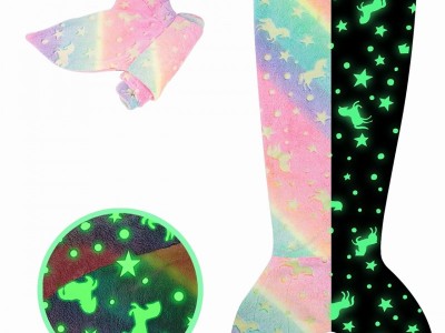 荧光绿美人鱼毛毯跨境法兰绒毯子电