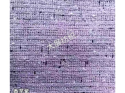 小香风粗纺毛涤混纺面料540个现代时