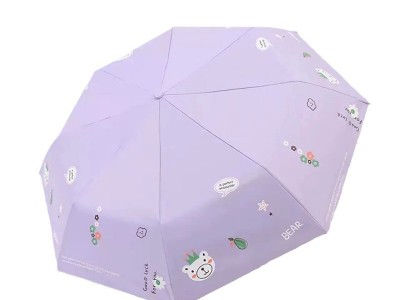 晴雨伞 包邮 卡通自动小猪黑胶晴雨