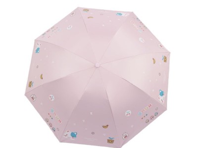 晴雨伞 包邮 可爱小猫咪黑胶遮阳伞