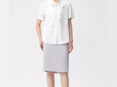 KEHAO科豪2024春季新款法式飘带衬衫