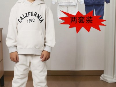 2024春秋新款童装男童女童套装字母
