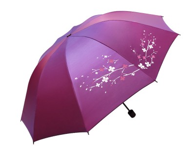 变色龙手动雨伞 晴雨两用折叠太阳伞