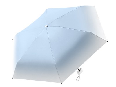 五折渐变色雨伞折叠伞加固加厚晴雨