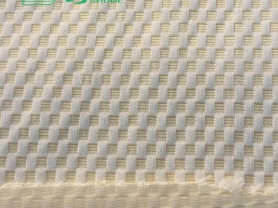 批发针织空气层床上用品面料 涤棉金
