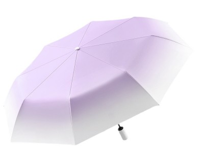 批发自动渐变色晴雨伞女太阳伞防晒