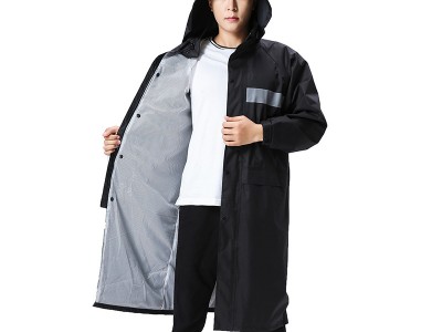 燕丽电动车防暴雨长款户外男雨衣成