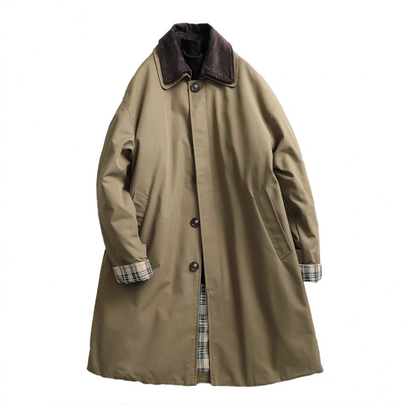 【见川】冬季miu系中古风vintage穿搭可脱卸领梭织长款羽绒服