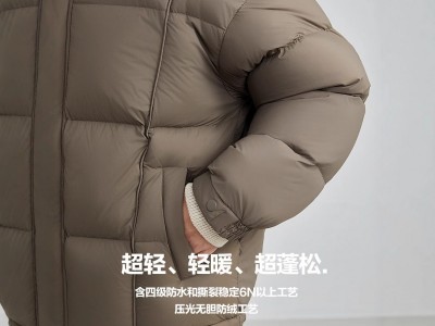 DUCHI男装加厚连帽羽绒服男冬季2024