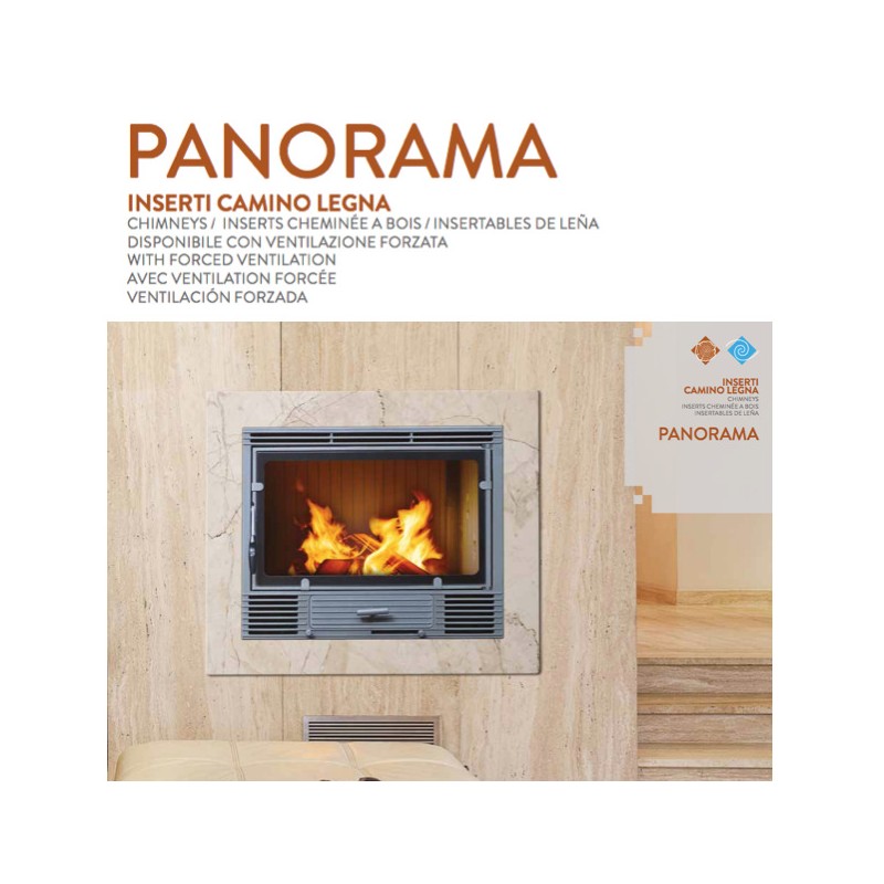 意大利进口壁炉 意诺九鼎 PANORAMA VENT ACCIAIO ANTRACITE