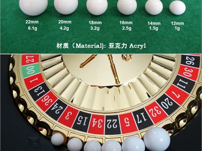 俄罗斯轮盘珠子白色滚珠转盘球轨迹