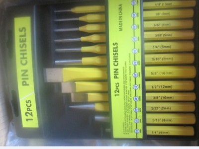 供应优质12PC冲凿（石工凿）
