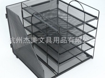 跨境热销五层文件架办公收纳金属网