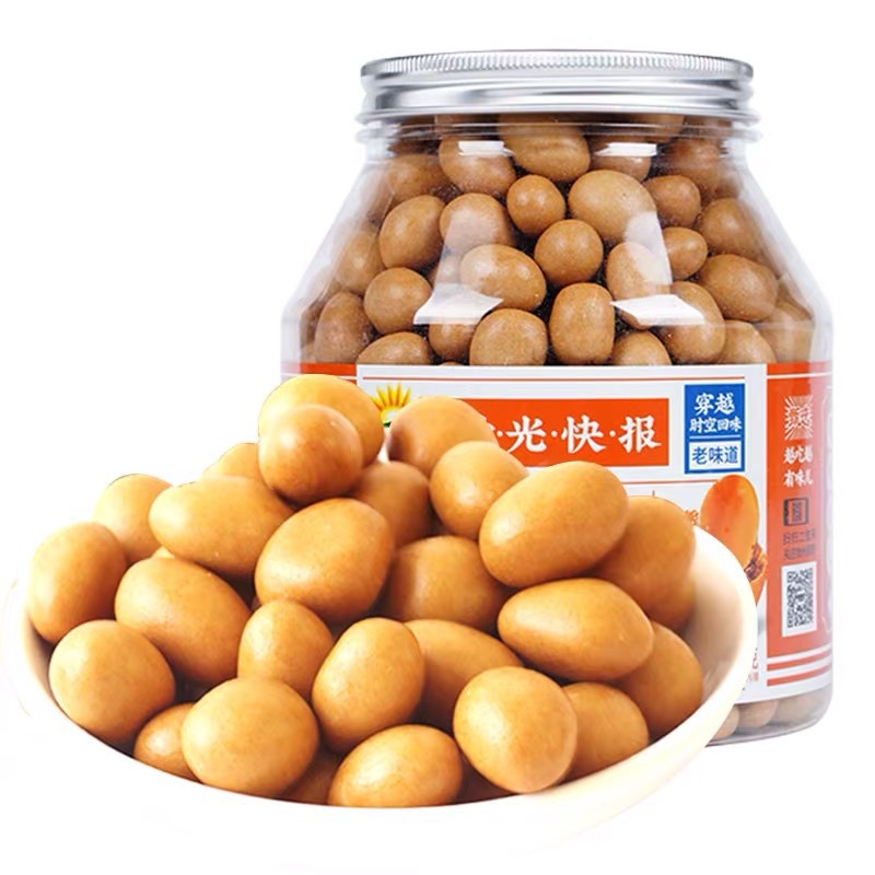 加州原野鱼皮花生豆538g238g坚果炒货休闲零食日本豆花生果仁小吃