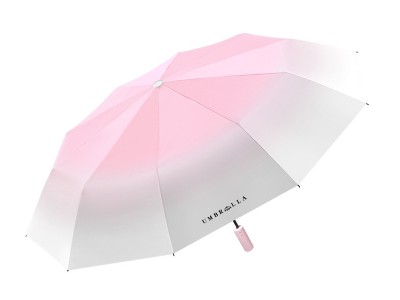 盐系渐变自动伞晴雨伞两用加厚防风